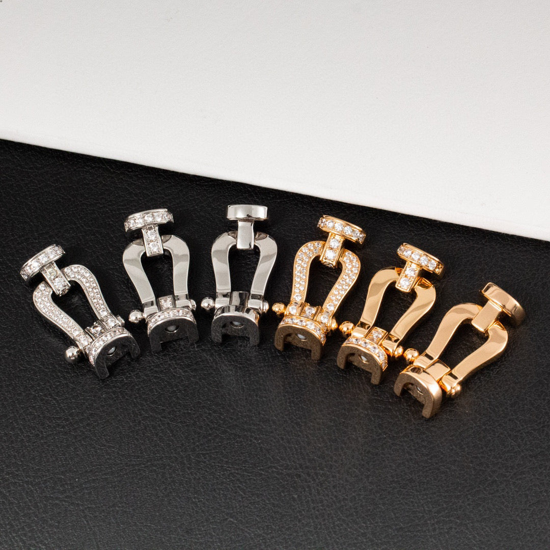 [Spark]FORCE LARGE HORSESHOE HALF DIAMOND BRACELET Spark GOLD