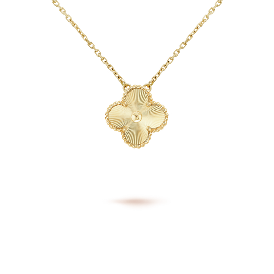 [Spark]CLOVER 15MM LASER NECKLACE