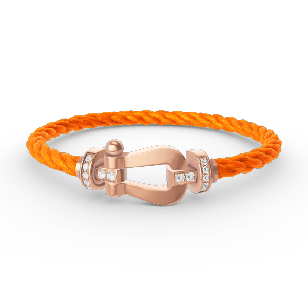 [Spark]FORCE LARGE HORSESHOE HALF DIAMOND BRACELET Spark GOLD