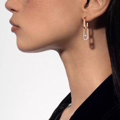 [Spark]Move Link Diamond Earrings